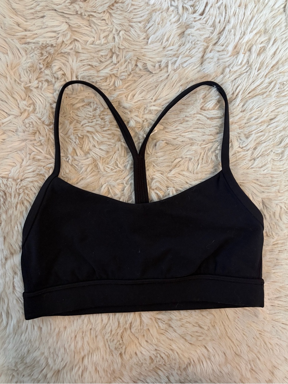 Lululemon Flow Y Bra - black, size 4